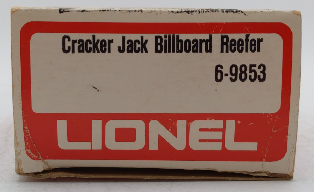 Lionel 6-9853 O Gauge Cracker Jack Billboard Reefer Car (White) LN/Box