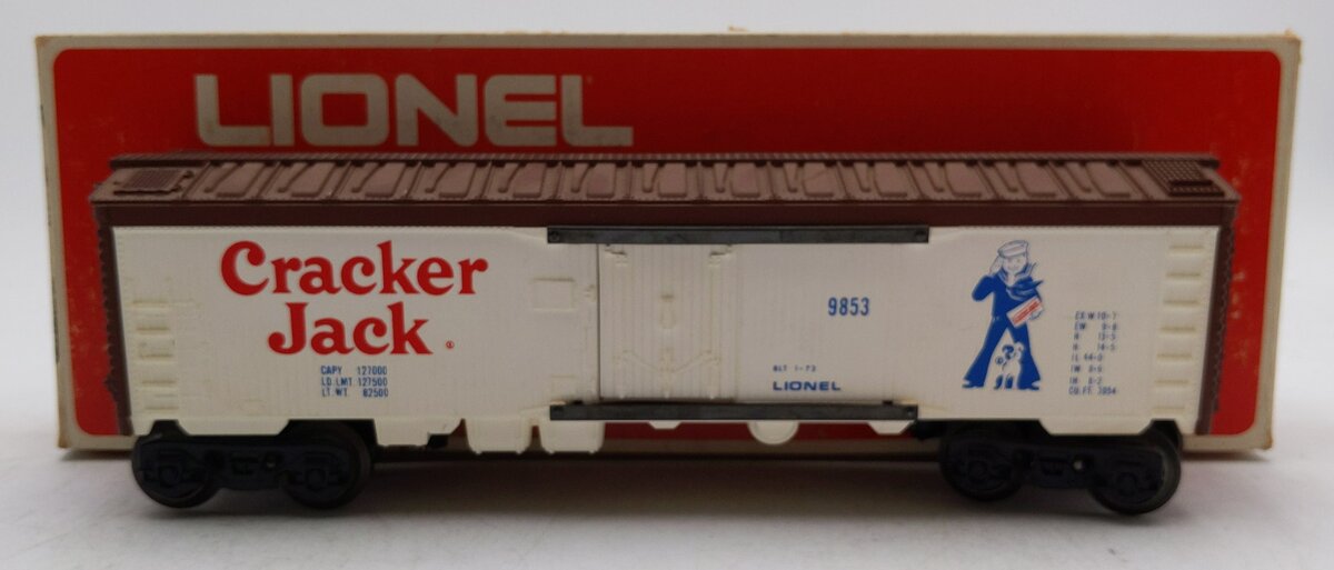 Lionel 6-9853 O Gauge Cracker Jack Billboard Reefer Car (White) LN/Box