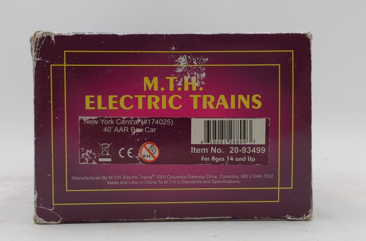 MTH 20-93499 New York Central 40 FT. AAR Box Car