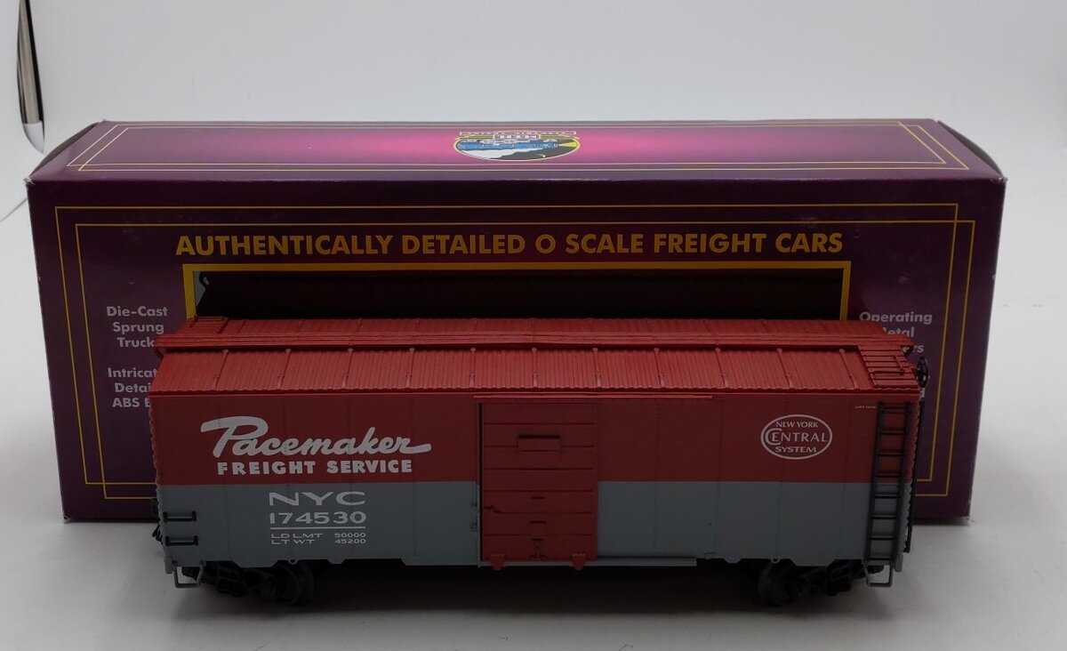MTH 20-3377B O Gauge New York Central Box Car #174530 NIB