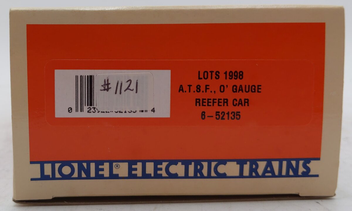 Lionel 6-52135 O Gauge LOTS 1998 ATSF Reefer #22739 LN/Box