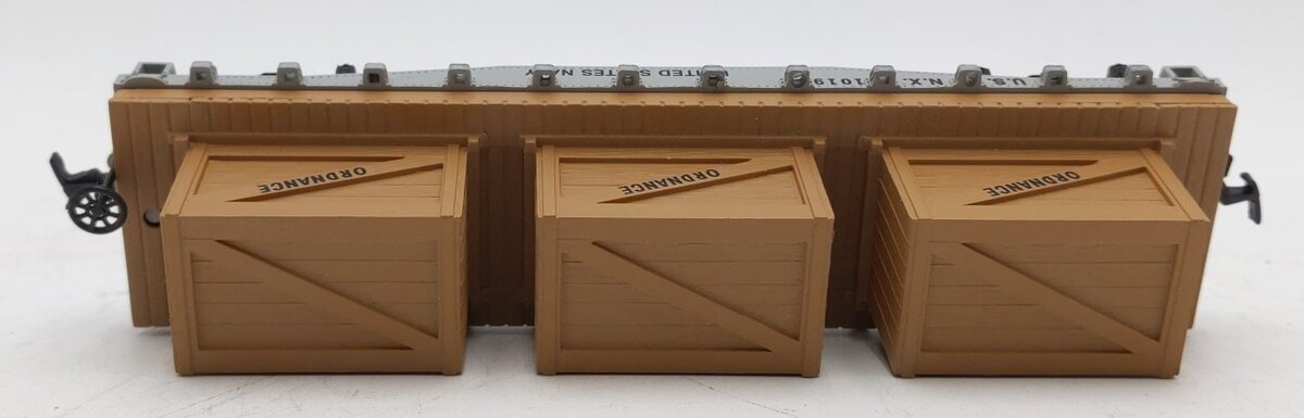 Mantua 727-570 HO Scale U.S.N.X. Flat Car W/Load #1019 LN/Box