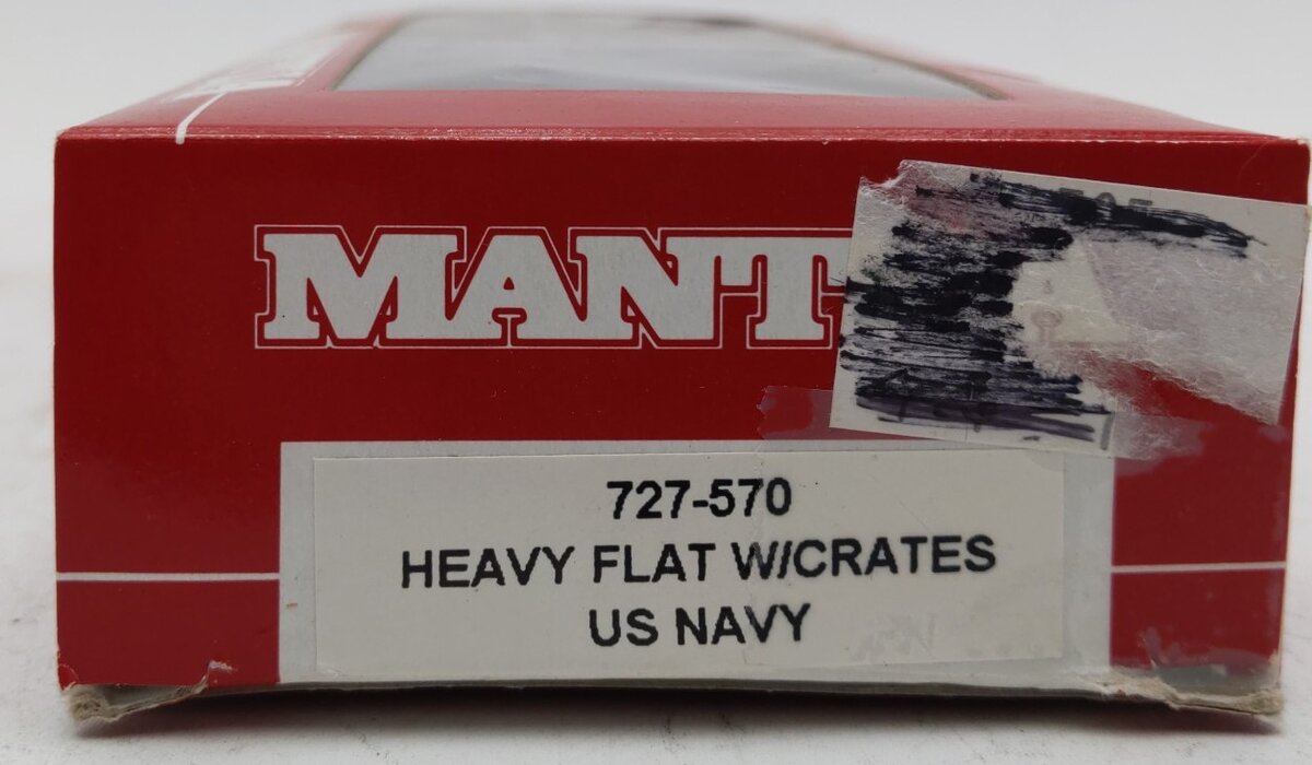 Mantua 727-570 HO Scale U.S.N.X. Flat Car W/Load #1019 LN/Box