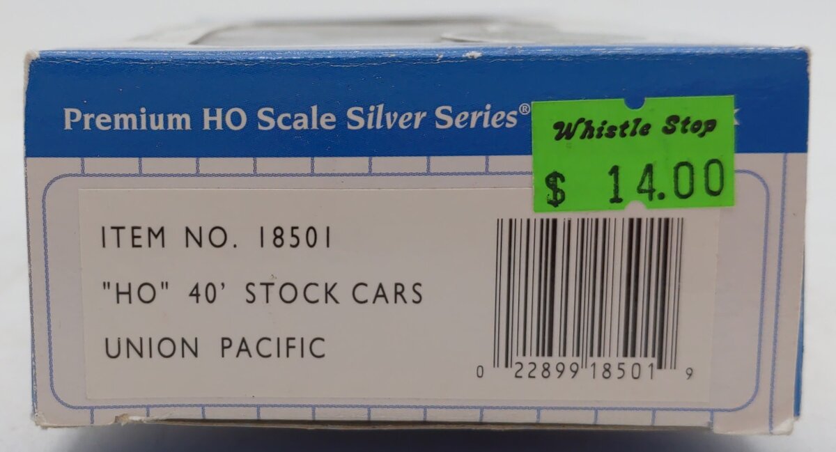Bachmann 18501 HO Scale Union Pacific 40' Stock Car #47736 EX/Box