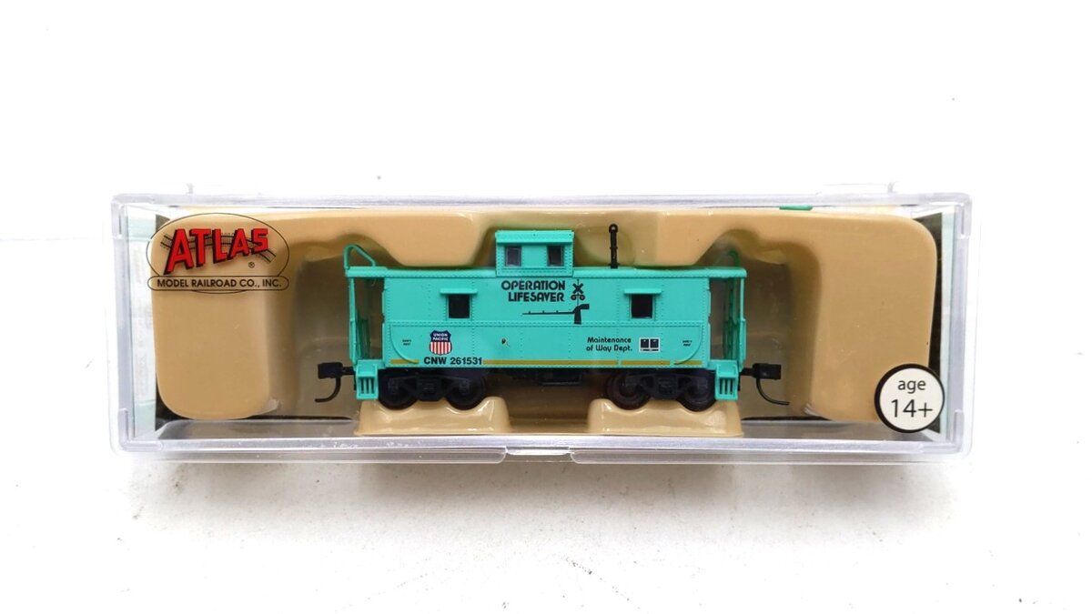 Atlas NSE ATL 13-19 N Scale Chicago & North Western UP Caboose #261531 LN/Box