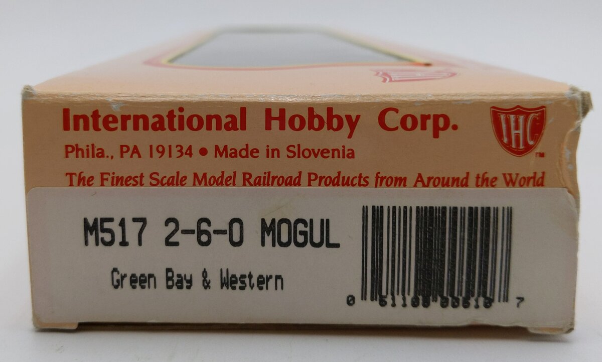 IHC M517 HO Mogul Green Bay & Western 2-6-0 Steam Locomotive