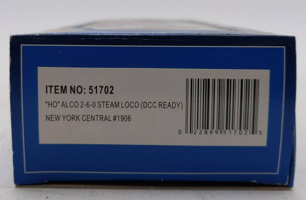 Bachmann 51702 HO New York Central Alco 2-6-0 Steam Locomotive & Tender #1906