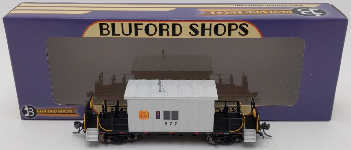 Bluford Shops 34050 HO Scale KCS Steel Transfer Caboose w/Short Roof #677 LN/Box