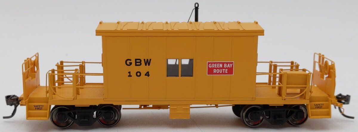 Bluford Shops 33061 HO Scale GB&W Steel Transfer Caboose w/Short Roof #104 LN/Box