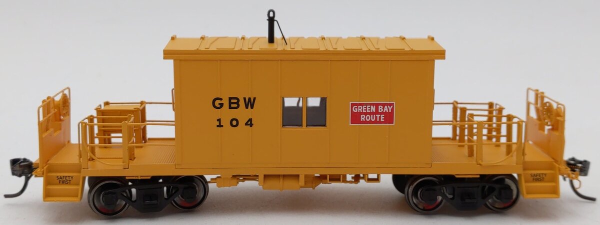 Bluford Shops 33061 HO Scale GB&W Steel Transfer Caboose w/Short Roof #104 LN/Box