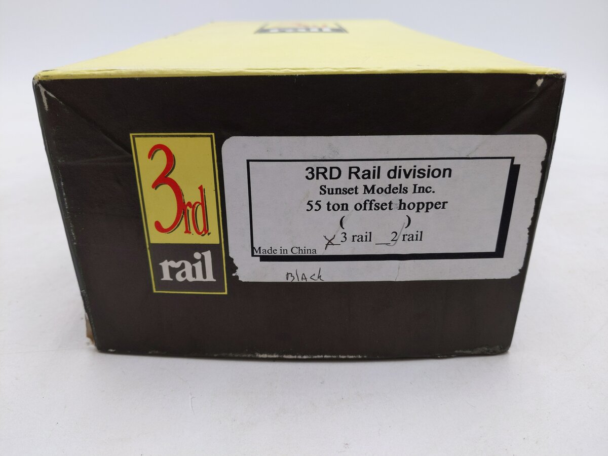 3rd Rail O BRASS 55 Ton Offset Hopper (3-Rail)/Box