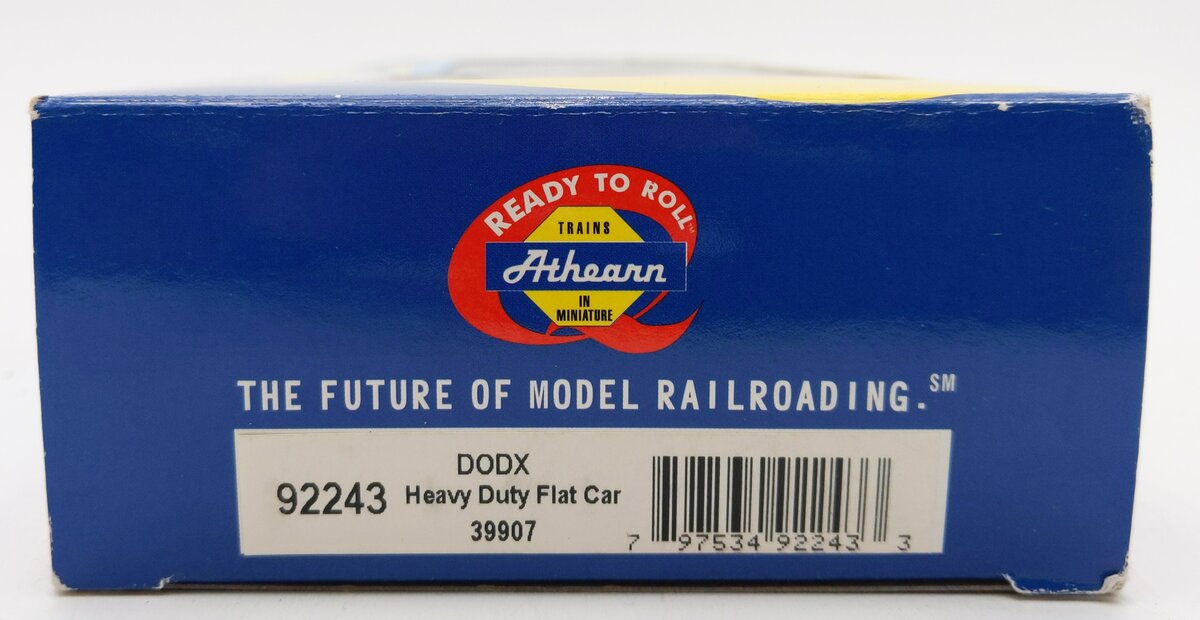 Athearn 92243 HO Scale DODX Heavy Duty Flat Car #39907 LN/Box