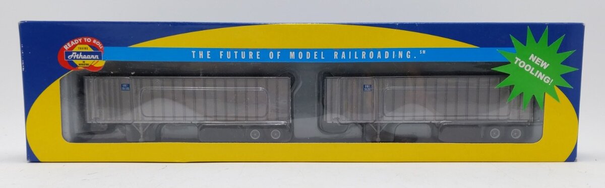 Athearn 70933 HO Boston & Maine RTR Fruehauf 40'''' Exterior Post Trailer