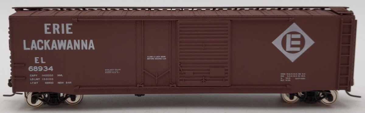 Accurail HO Scale Erie Lackawanna Brown Boxcar #68934 EX/Box