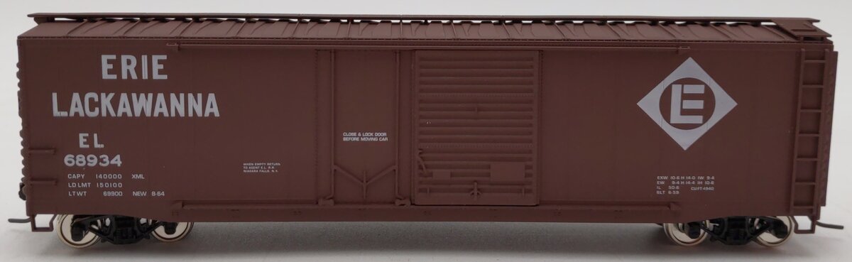 Accurail HO Scale Erie Lackawanna Brown Boxcar #68934 EX/Box