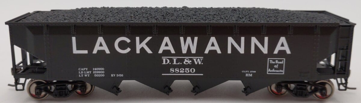 MTH 81-75016 HO Lackawanna 70-Ton Quad Hoppe #88250