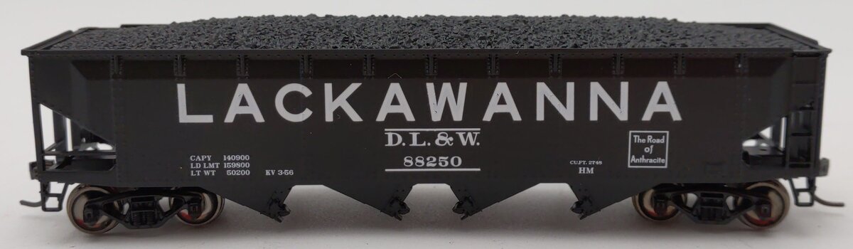 MTH 81-75016 HO Lackawanna 70-Ton Quad Hoppe #88250