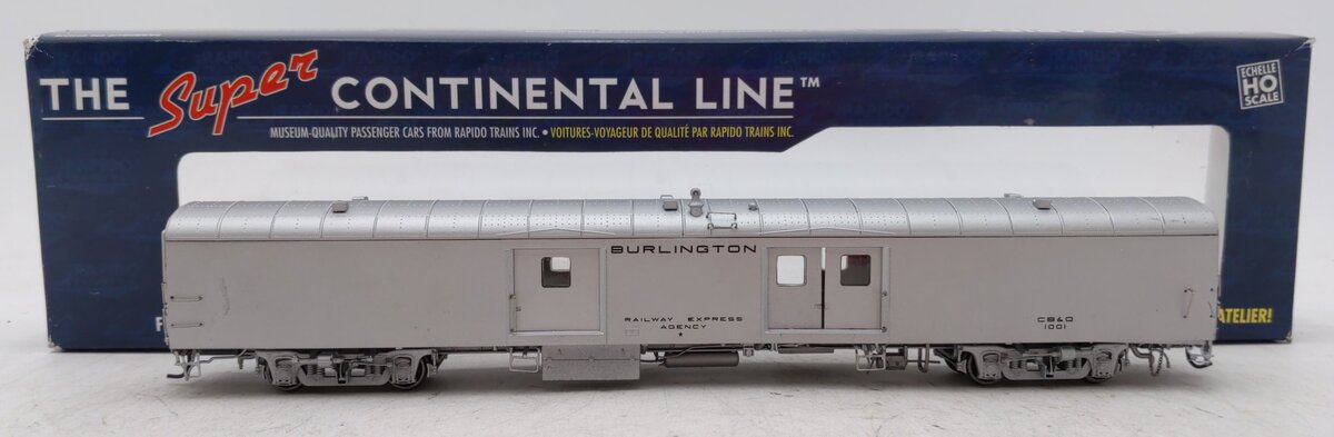 Rapido Trains 106119 HO Chicago,Burlington & Quincy 73' 6" Smooth Side #1001