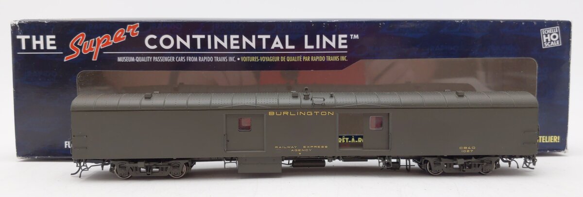 Rapido Trains 106173 HO Chicago Burlington & Quincy Baggage Express #1027
