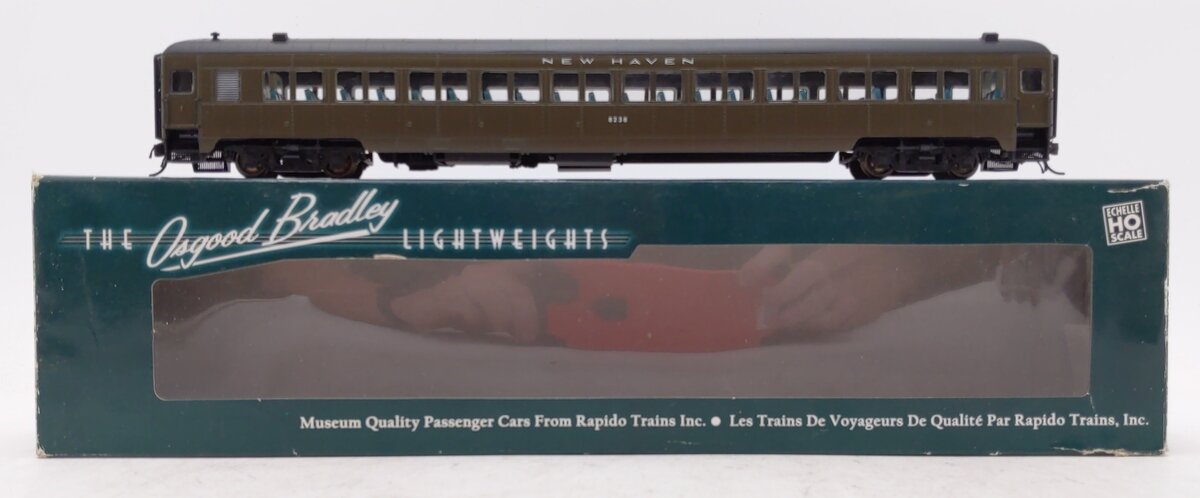 Rapido Trains 109022 HO New Haven 10-Window Coach #8238 (Pullman Green)