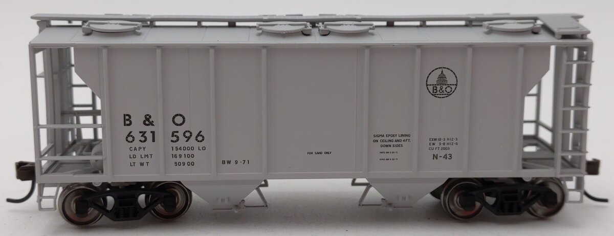 Atlas 11383 HO TM Baltimore & Ohio PS-2 Covered Hopper #631596