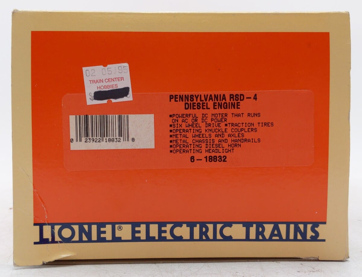 Lionel 6-18832 O Gauge Pennsylvania RSD-4 Diesel Locomotive #8446 LN/Box