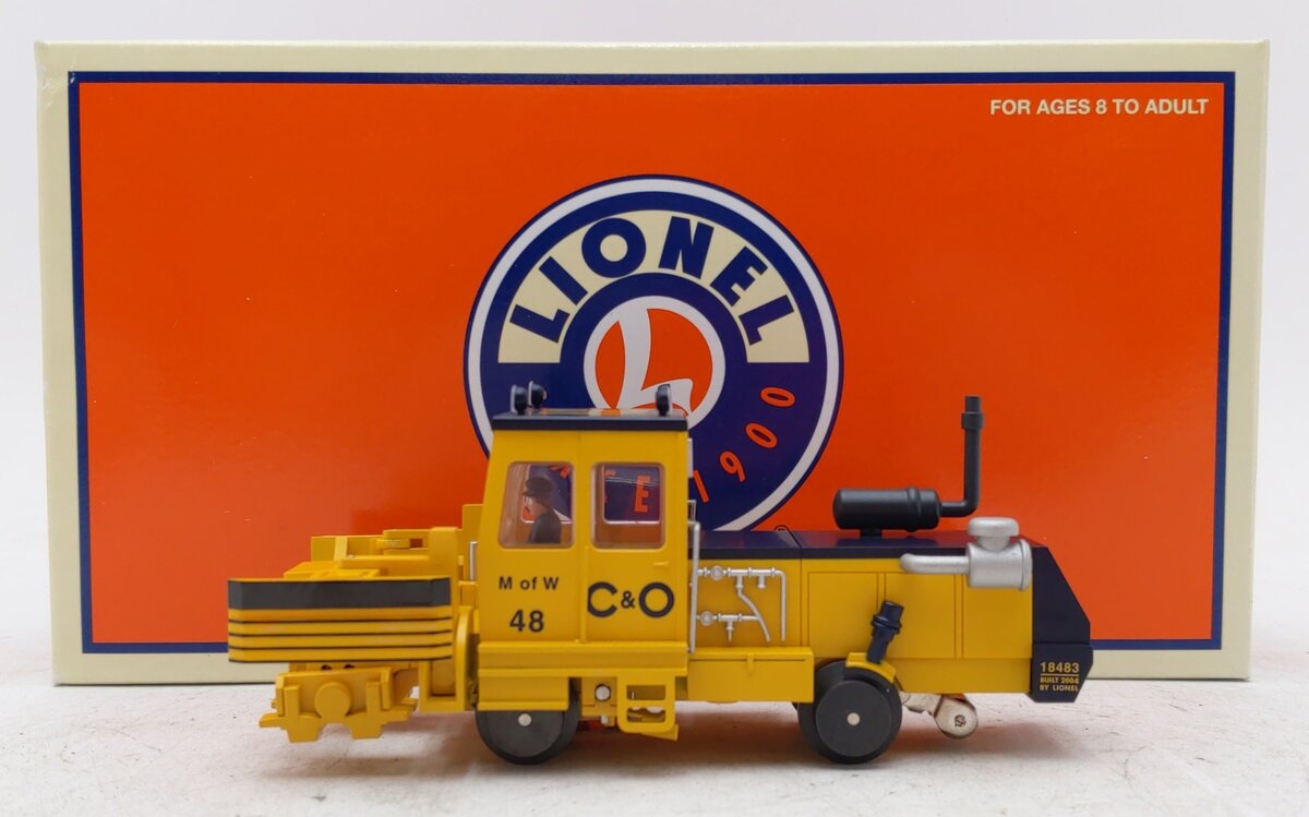 Lionel 6-18483 O Gauge Chesapeake and Ohio M of W Ballast Tamper