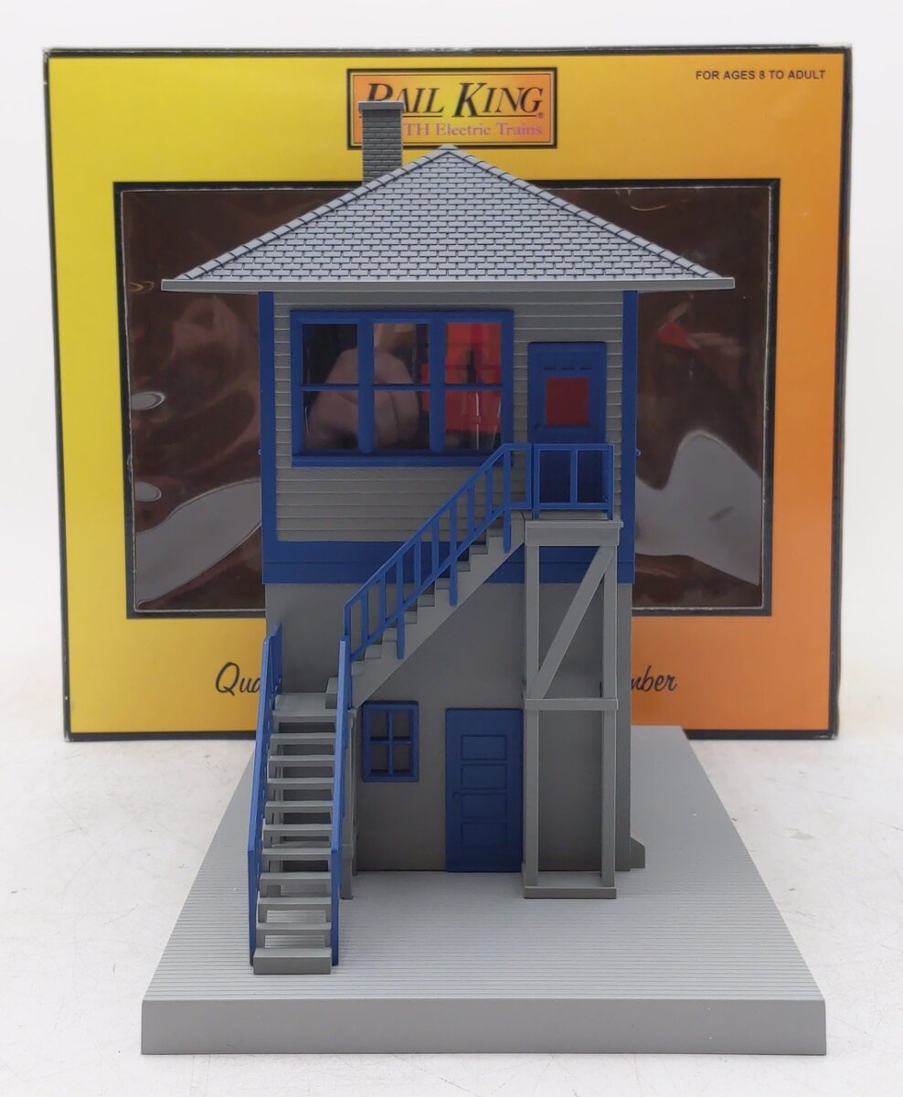 MTH 30-9011 O Gauge Gray & Blue Switch Tower LN/Box