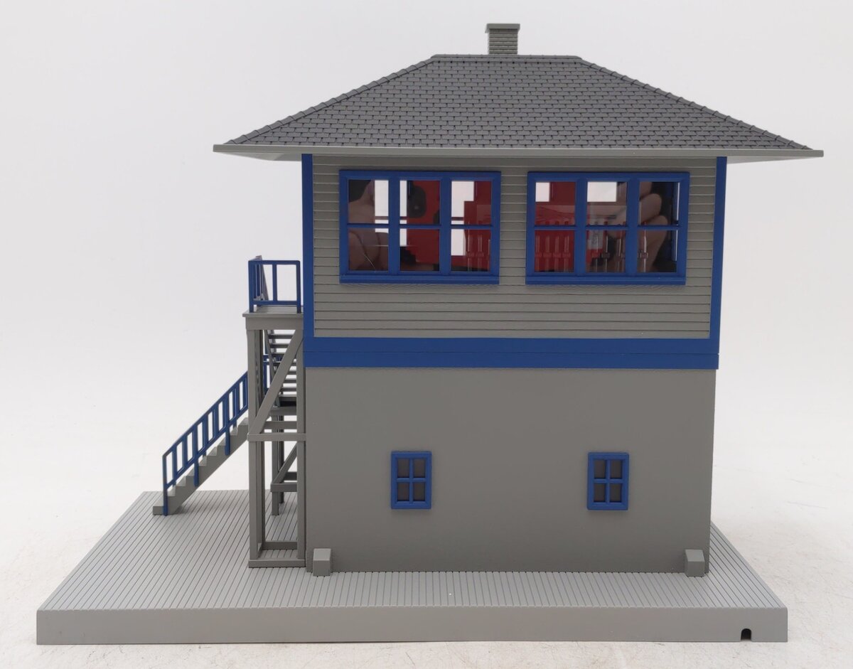 MTH 30-9011 O Gauge Gray & Blue Switch Tower LN/Box