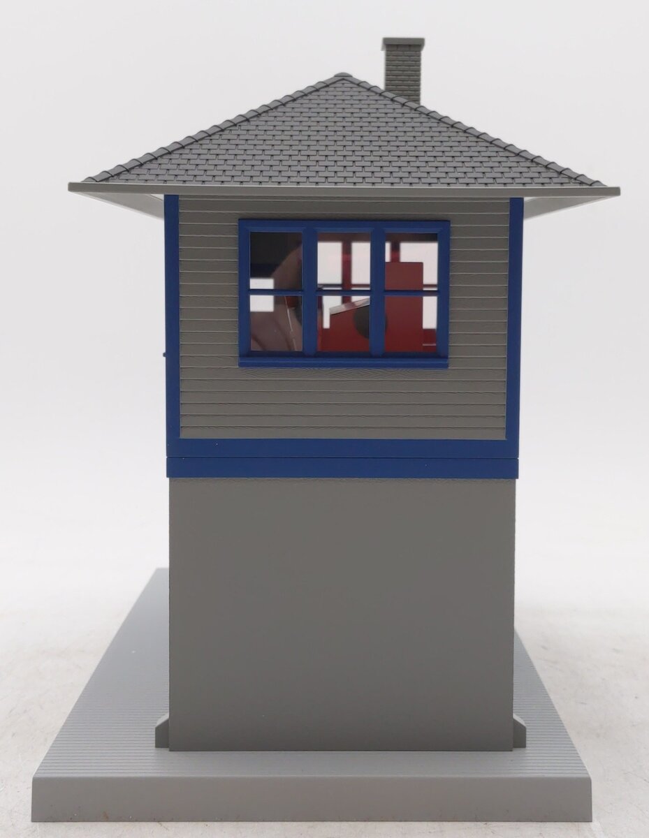 MTH 30-9011 O Gauge Gray & Blue Switch Tower LN/Box