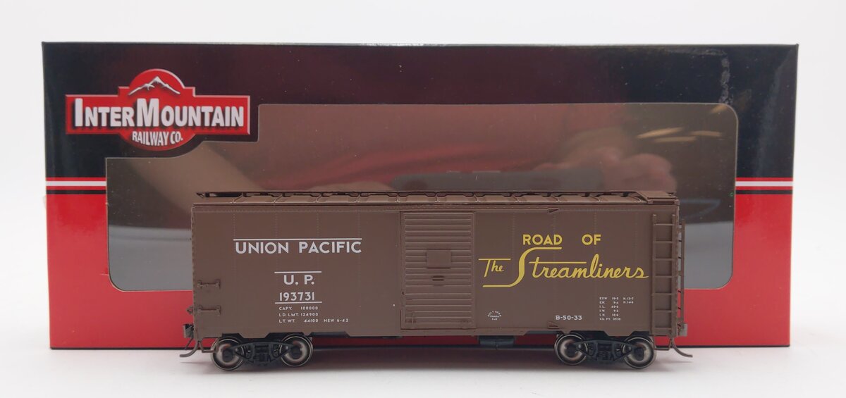 InterMountain 45815-30 HO Scale Union Pacific 10'6" 1937 AAR Boxcar #193731