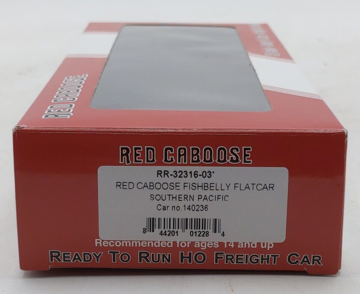 Red Caboose RR-32316-03 HO Southern Pacific Fishbelly Flat Car # 140236