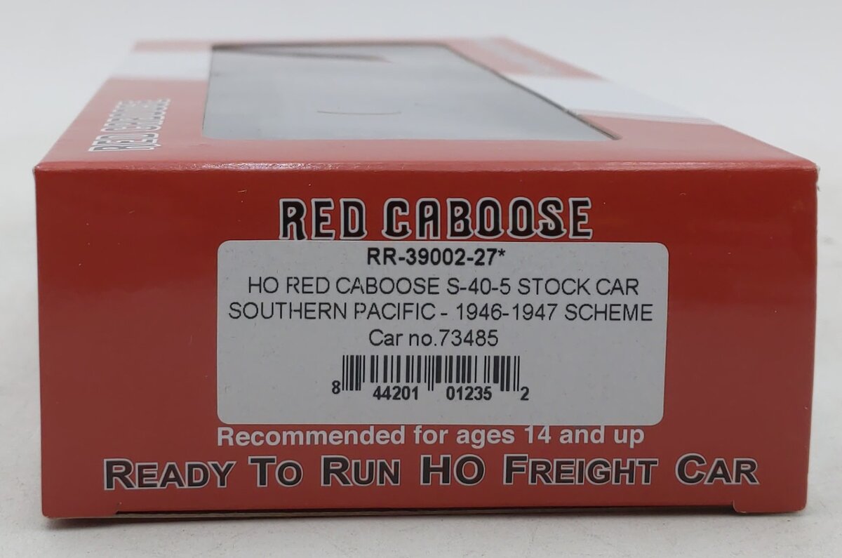 Red Caboose RR-39002-27 HO Southern Pacific S-40-5 Stock Car #73485 LN/Box