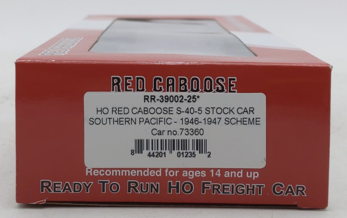 Red Caboose RR-39002-25 HO Southern Pacific S-40-5 Stock Car #73360 LN/Box