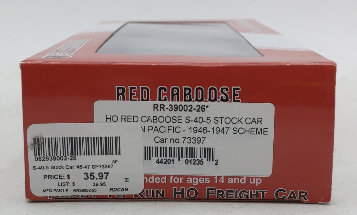 Red Caboose RR-39002-26 HO Southern Pacific S-40-5 Stock Car #73397 LN/Box