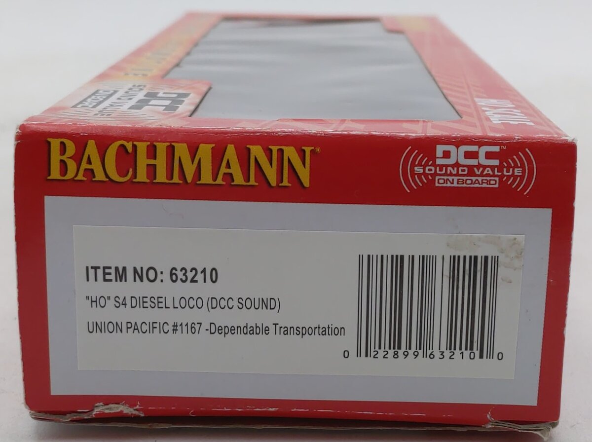 Bachmann 63210 HO Union Pacific Alco S4 Diesel Locomotive #1167 w/DCC