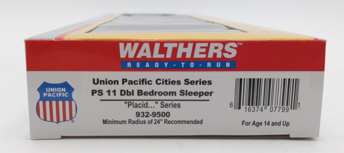 Walthers 932-9500 HO Scale Union Pacific PS 11 "Placid Lake" Sleeper Car NIB