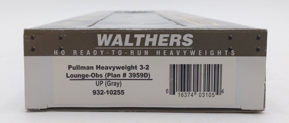 Walthers 932-10255 HO UP Pullman Heavyweight 3-2 Lounge-Observation Car LN/Box
