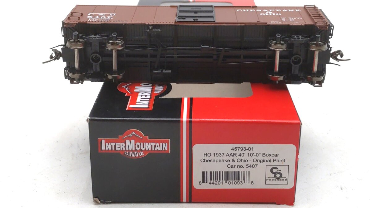 InterMountain 45793-01 HO Scale Chesapeake & Ohio 1937 AAR 40' Boxcar #5407 LN/Box