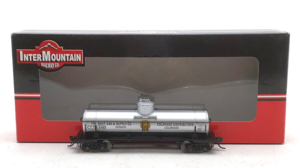 InterMountain 46310-20 HO Scale Navy Gas & Supply 8,000 Gallon Tank Car #8482 EX/Box