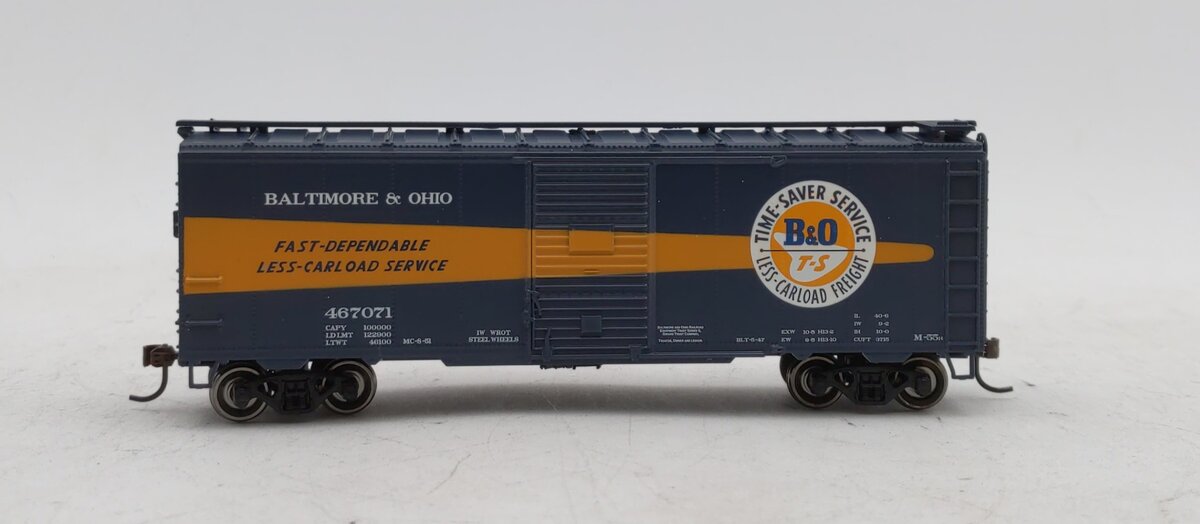 Athearn 70100 HO Scale Baltimore & Ohio 40' Youngstown Door Boxcar #467071
