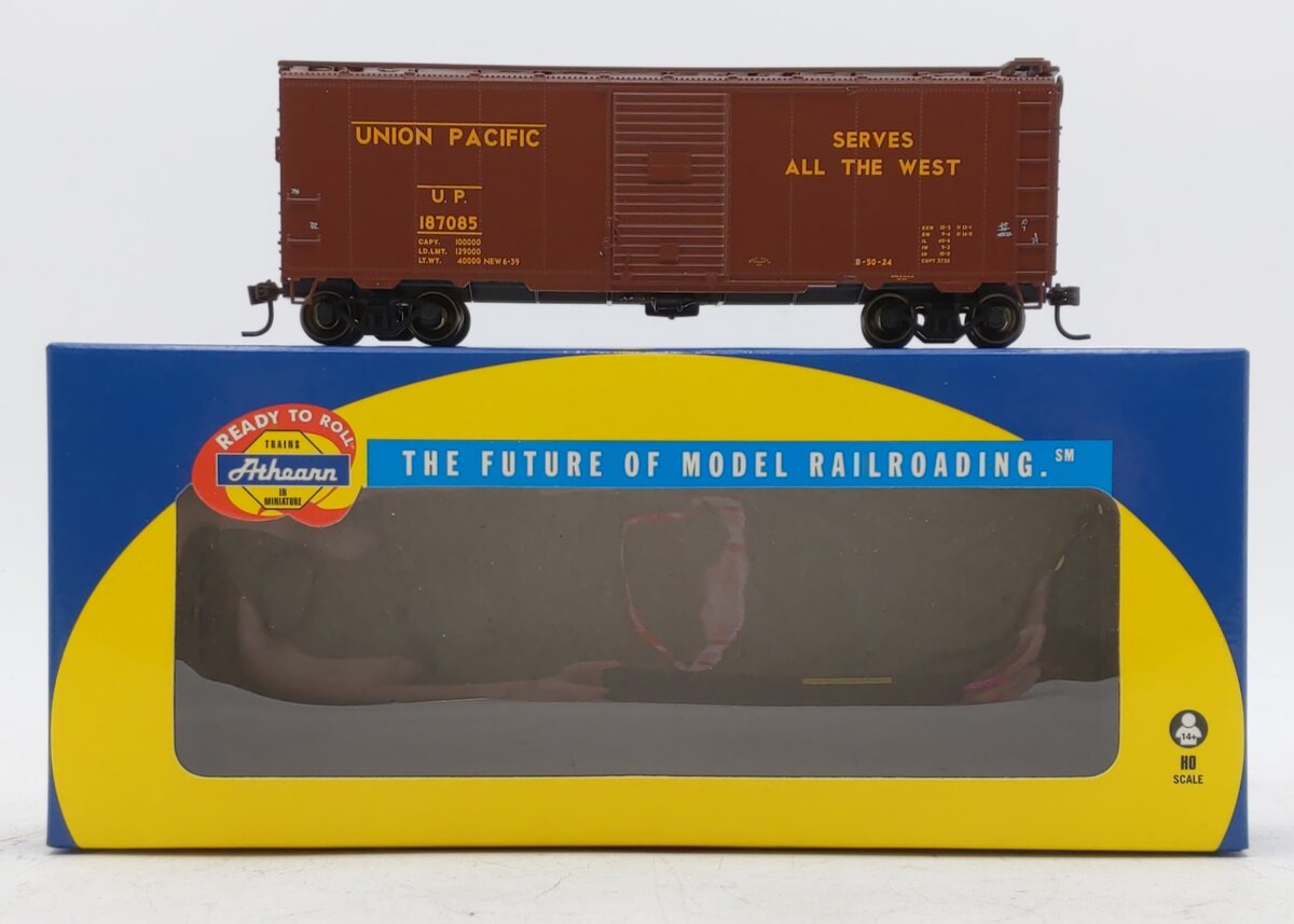 Athearn 70007 HO Scale Union Pacific 40' Youngstown Door Boxcar #187085