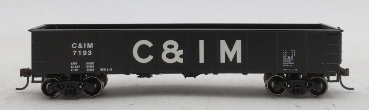 Athearn 94327 HO Chicago & Illinois Midland 40' Gondola #7193