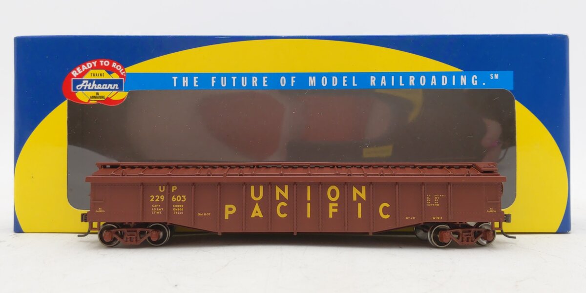Athearn 92197 HO Union Pacific RTR 50' Covered Gondola #229603