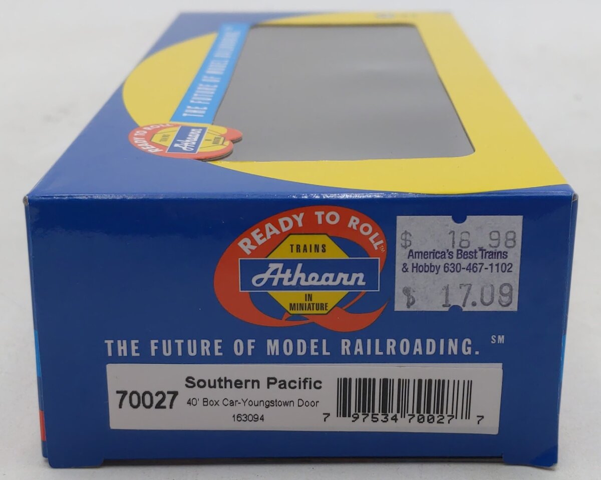 Athearn 70027 HO Southern Pacific RTR Silver 40' Boxcar #163094 w/YSD