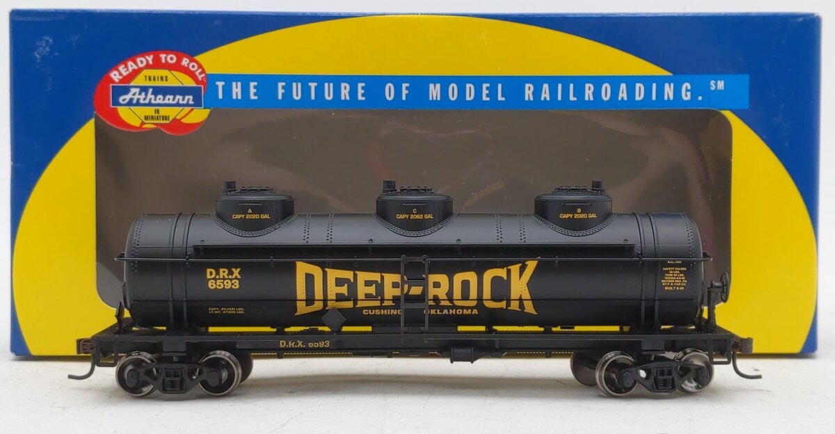 Athearn 73684 HO Deep Rock RTR 3-Dome Tank #6593