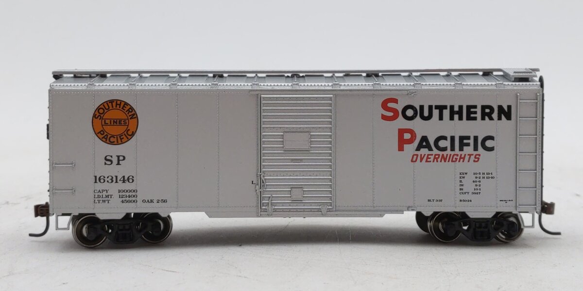 Athearn 70028 HO Southern Pacific Overnight RTR Silver 40' YSD Box #163146