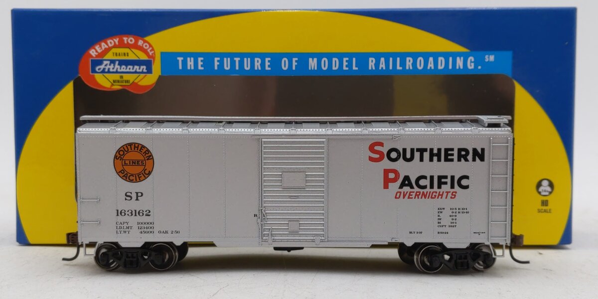 Athearn 70029 HO Southern Pacific Silver RTR 40' YSD Box Car #163162