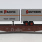 Athearn 96362 HO Southern Pacific RTR 50' Flat Car with 2 25' Trailers #563073