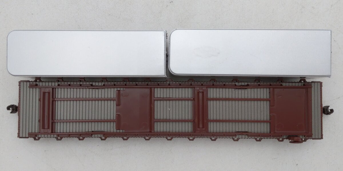 Athearn 96362 HO Southern Pacific RTR 50' Flat Car with 2 25' Trailers #563073